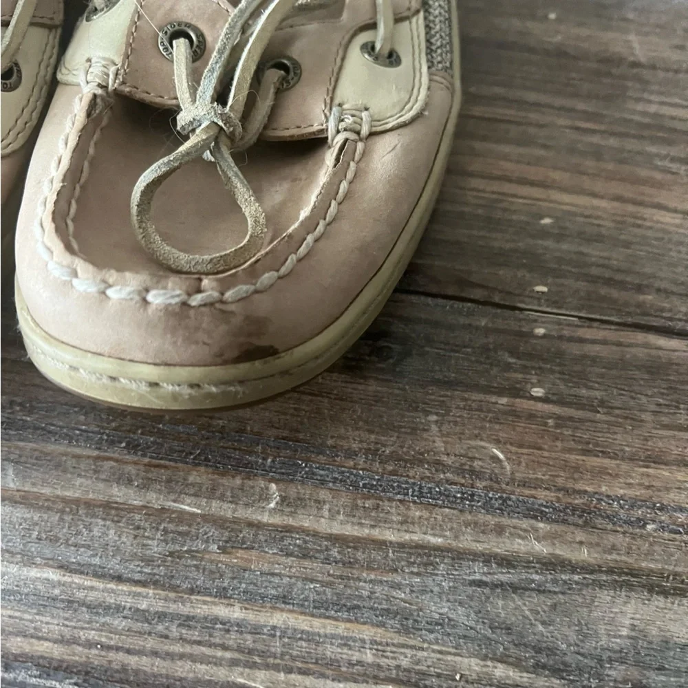 Sperry Tan Top Slider Boat Shoes Size 9